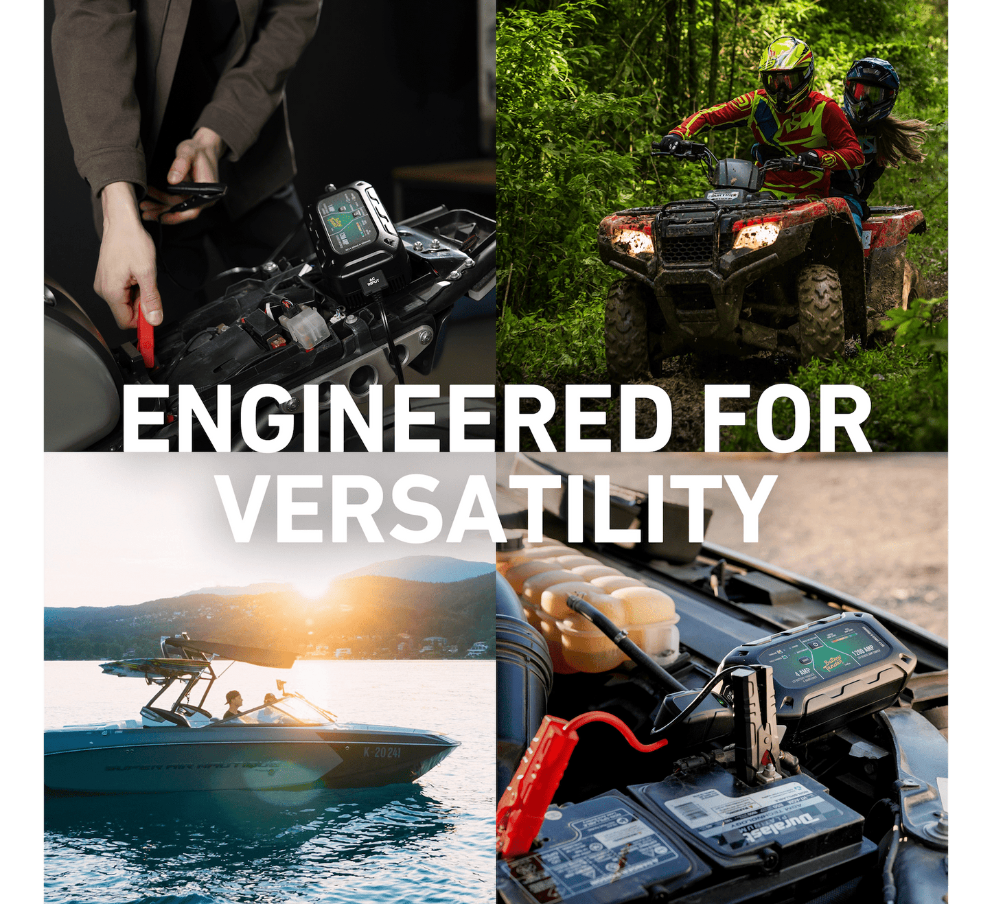 Battery Tender Charge N Start 1100 - 12V 1A Automotive Battery Charger & 1000A Jump Starter