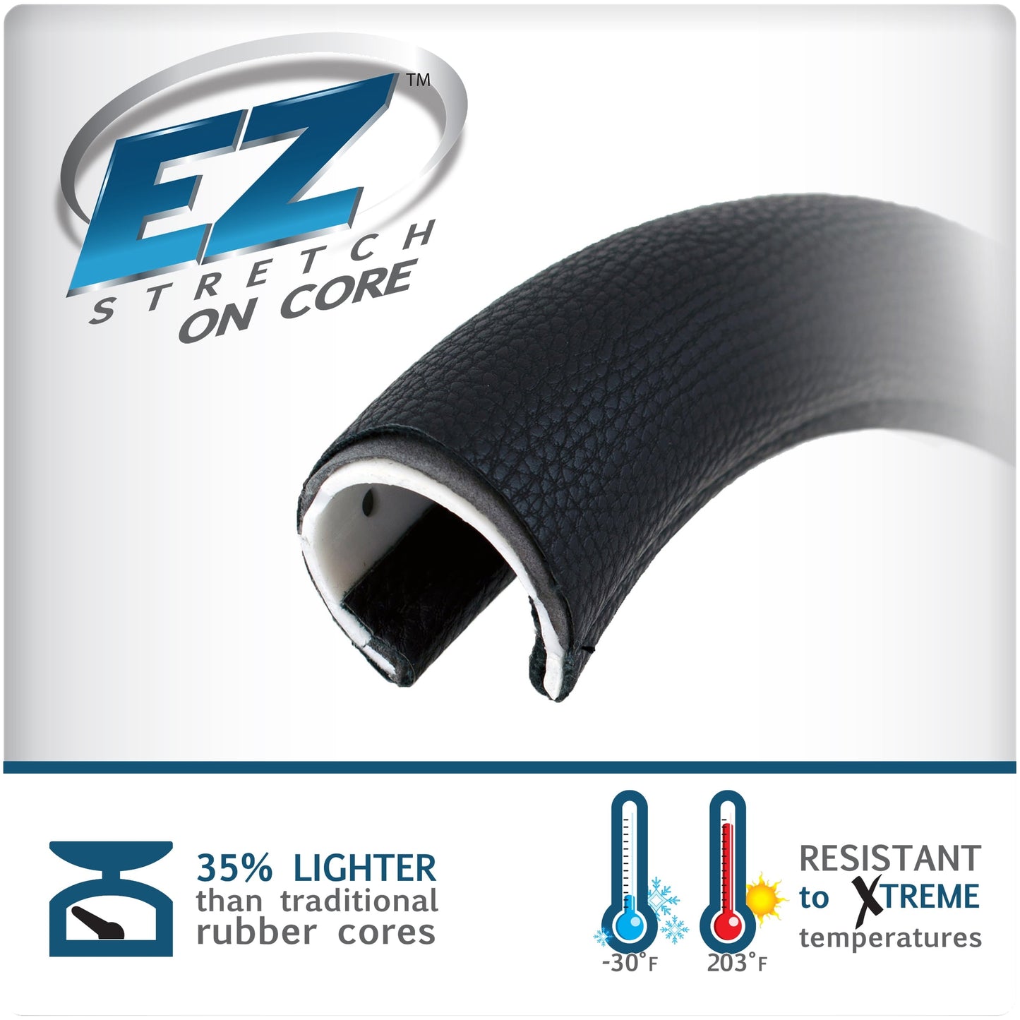 Genuine Dickies Black Carbon Fiber Dura Grip Steering Wheel Cover, 34078PWDI, 1.10 lbs