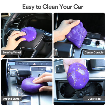 Car Cleaning Gel Car Cleaning Putty Car Putty Car Interior Cleaner Car Slime Car Detailing Kit Car Accessories White Elephant Gifts for Men Women Teens Adults Christmas Stocking Stuffers