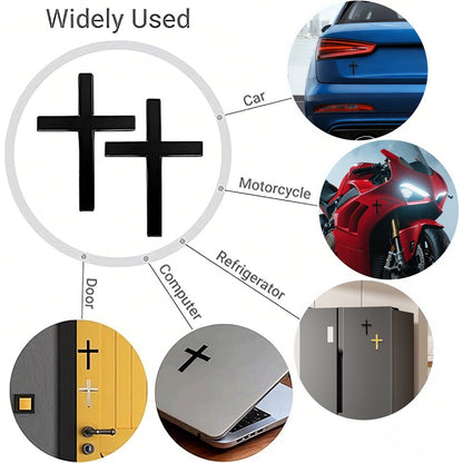 Christian Cross Exterior Car Decal - Versatile Decor Sticker for All Vehicles (Cars/SUVs/Motorcycles)