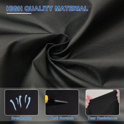 For 1970-2023 Dodge Challenger Car Cover, Waterproof Thickened PEVA+Cotton Outdoor Full Exterior Covers for Automobiles All Weather Snow Rain Dust Hail Protection Black