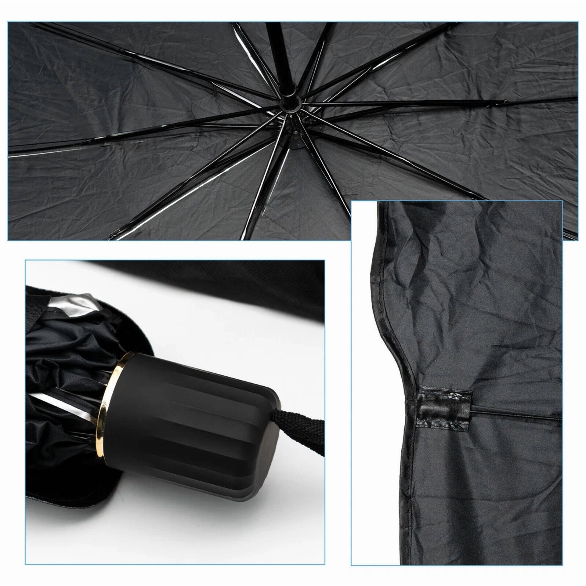 53" Car Windshield Sun Shade Foldable Umbrella Front Window Sun Uv Protection