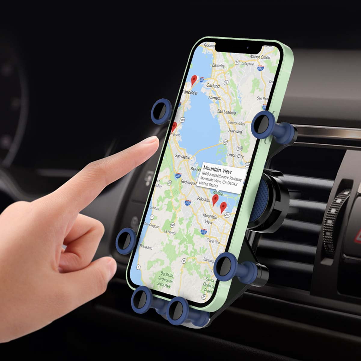 Njjex Phone Holder for Car Mount Air Vent for iPhone SE 2020 / 11 / 12 Pro Max XR XS Max / Galaxy S9 S10 S20 Ultra Note 20 10 Ultra / Moto G Stylus E 2020 / LG Stylo 6