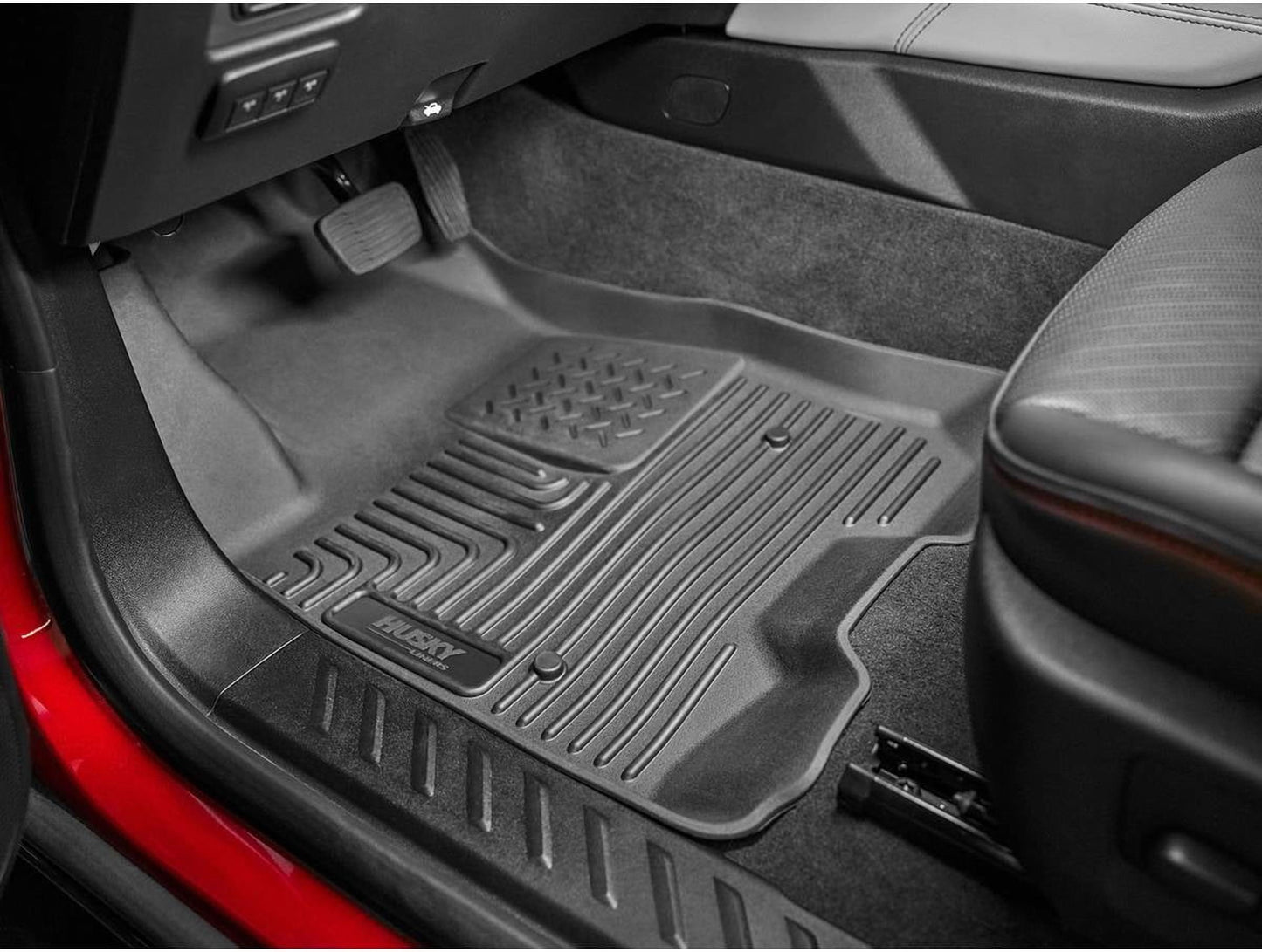 Husky Liners 18911 Weatherbeater Floor Mats Fit 2024-2025 Enclave/Traverse/Acadia w/ 2nd Row Bench/Bucket Seats Front Row Liners 2pc Black