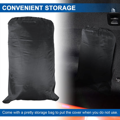 Car Cover Custom Fit for Chevrolet Corvette C8 2020-2024, Upgraded PEVA&Cotton Outdoor Waterproof Sun Rain Snow Protection All Weather Full Exterior Cover Black