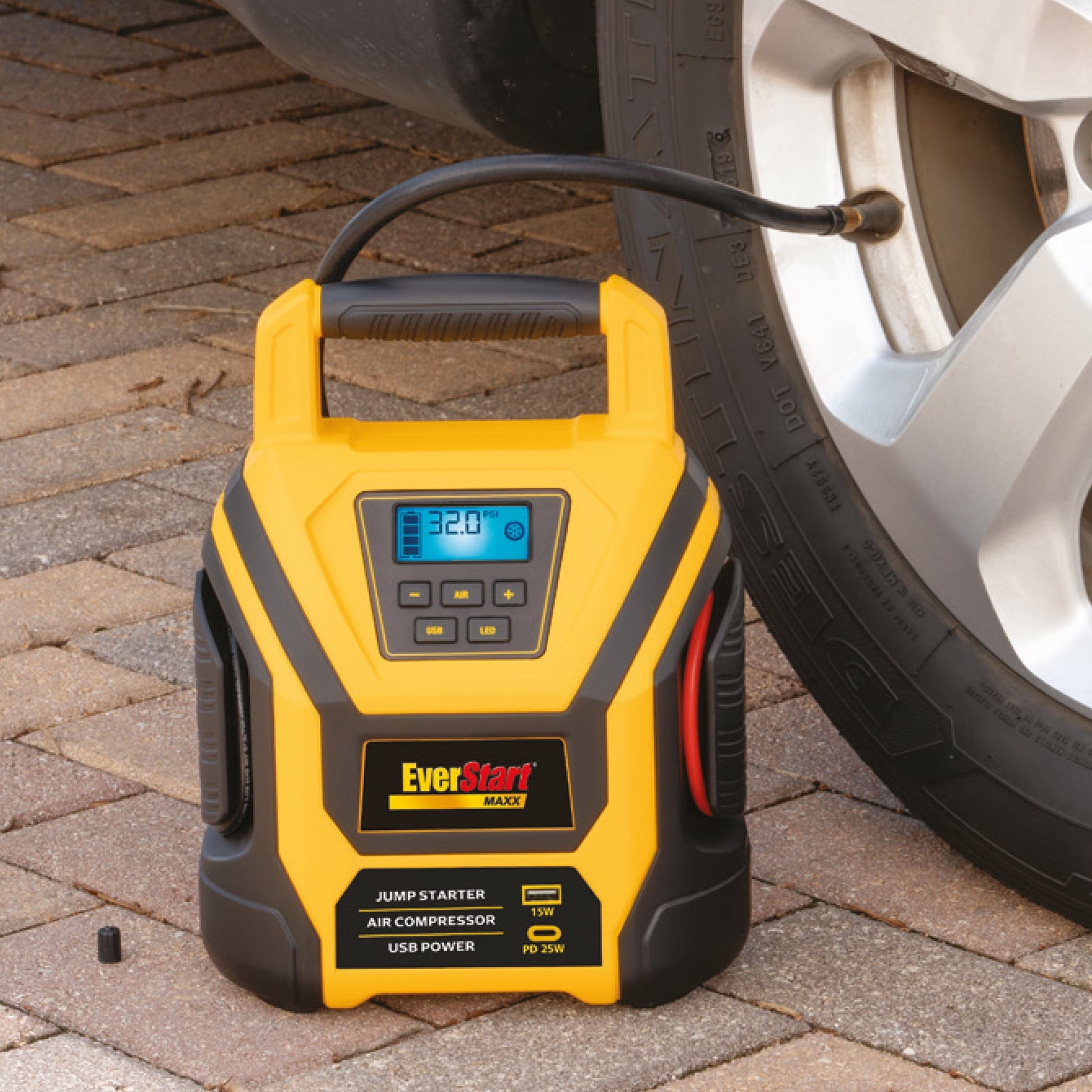 EverStart 1600 Amp Lithium Jump Starter with Air Compressor