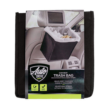 (4 pack) Auto Drive Trash Bin Collapsible Portable Auto Garbage Bag Multipurpose Car Organizer (Black)