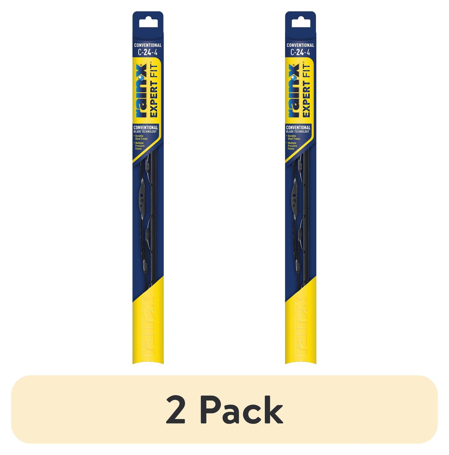 (2 pack) Rain-X Expert Fit Conventional Windshield Wiper Blade C-24 - 860024