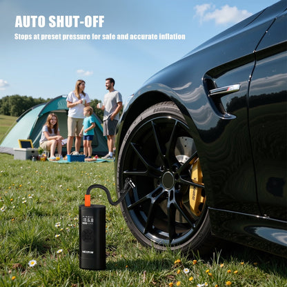 NEXPOW Tire Inflator Portable Air Compressor, 150PSI Cordless Bike Tire Pump with Auto-Shuts off, 8000mAh Air Pump for Car Tires for Car, Bike, Ball