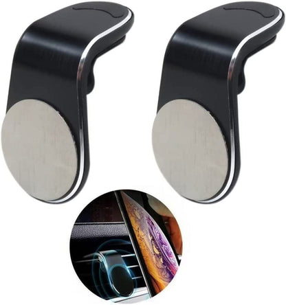 2-Pack Magnetic Car Phone Holder Air Vent Magnet Mount GPS Smartphone Phone Holder in Car