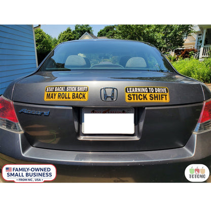 Learning Stick Shift Manual Transmission Car Bumper Magnet Sticker Sign New Student Driver