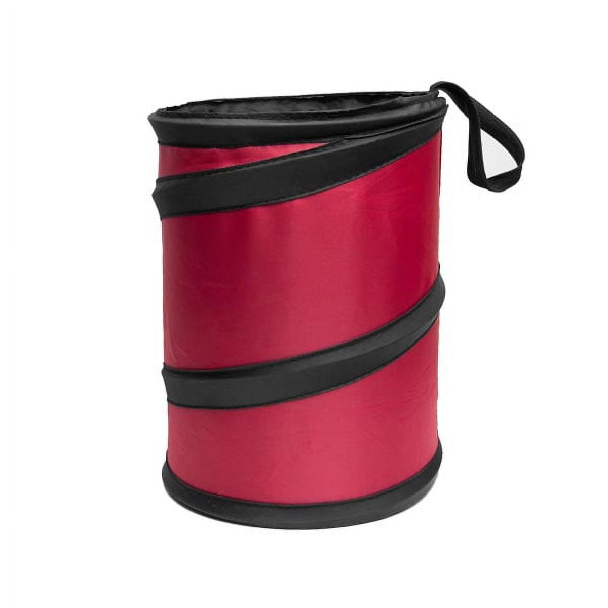 FH Group Polyethylene Small Red Collapsible Trash Can 0.25 lb. with Air Freshener