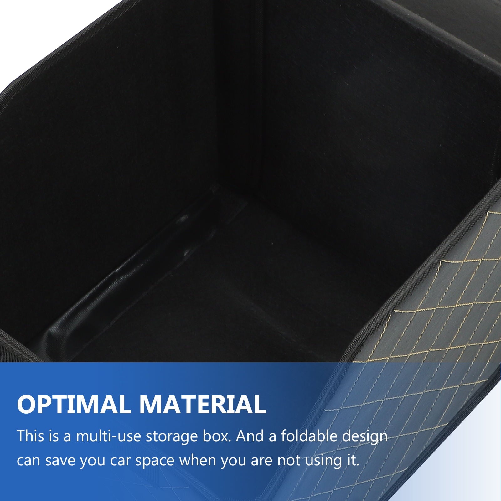 Mobestech Trunk Storage Box For Car PU Elegant Water Resistant 1Set