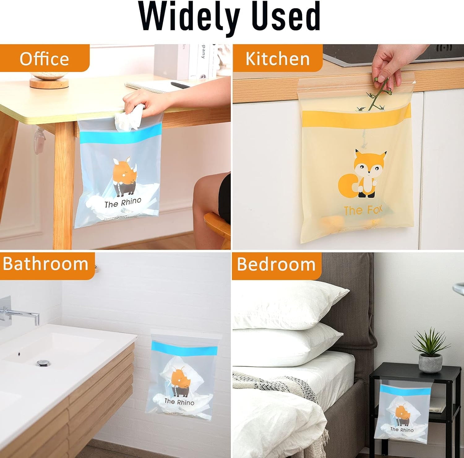 Upgraded Car Trash Bag, 45pcs Easy Stick-On Disposable Car Garbage Bags, Durable Waterproof Leak-proof Vomit Bag, Kitchen Storage Bag, Suitable for Car Bedroom Bathroom Office Study Room