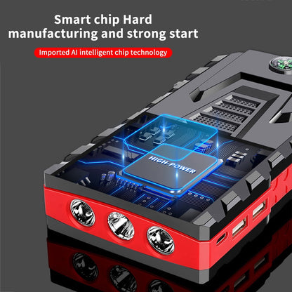 PRAXO Multi-functional Car Jump Starter, 5000A Peak 99800mAh Battery Jump Starter, 12V Car Battery Charger, Auto Battery Booster w/ LCD Display & 3 LED Modes, Portable Power Bank Charger