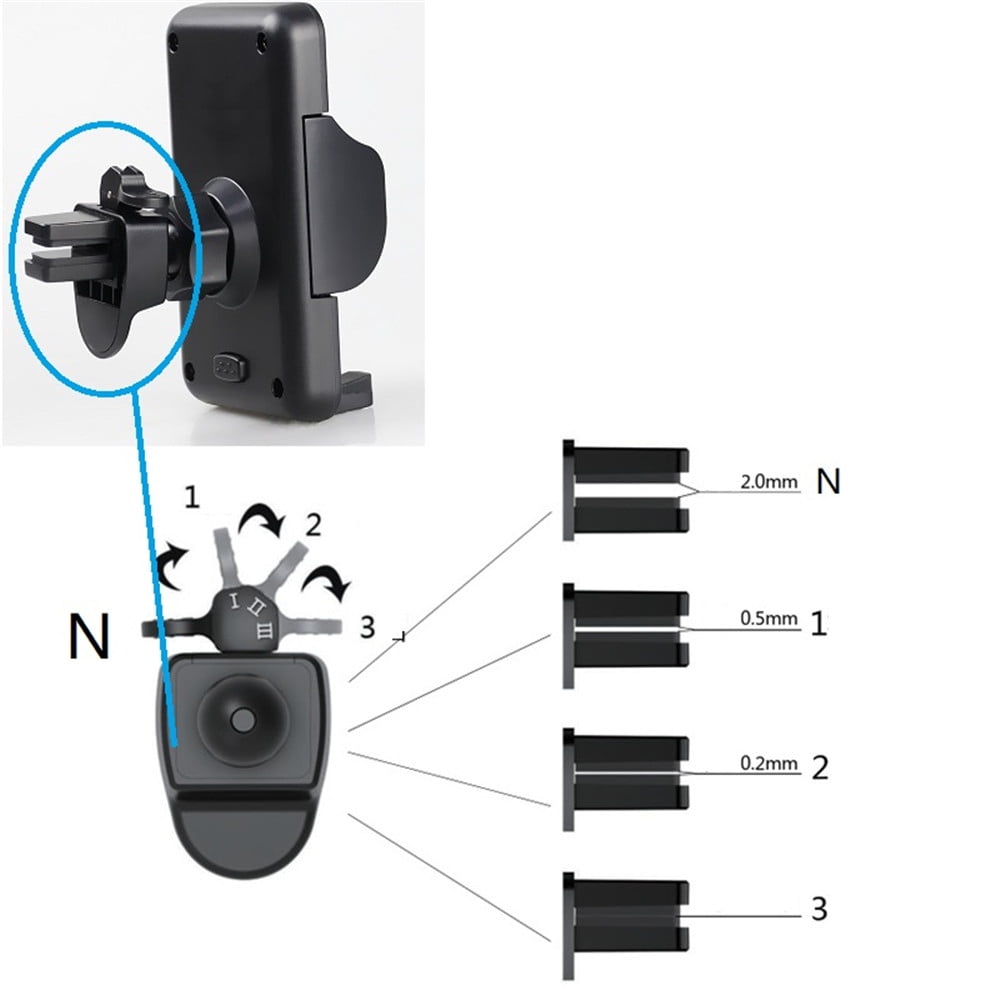 Universal Rotate Car Mount Holder Stand Air Vent Cradle For Mobile Cell Phone US