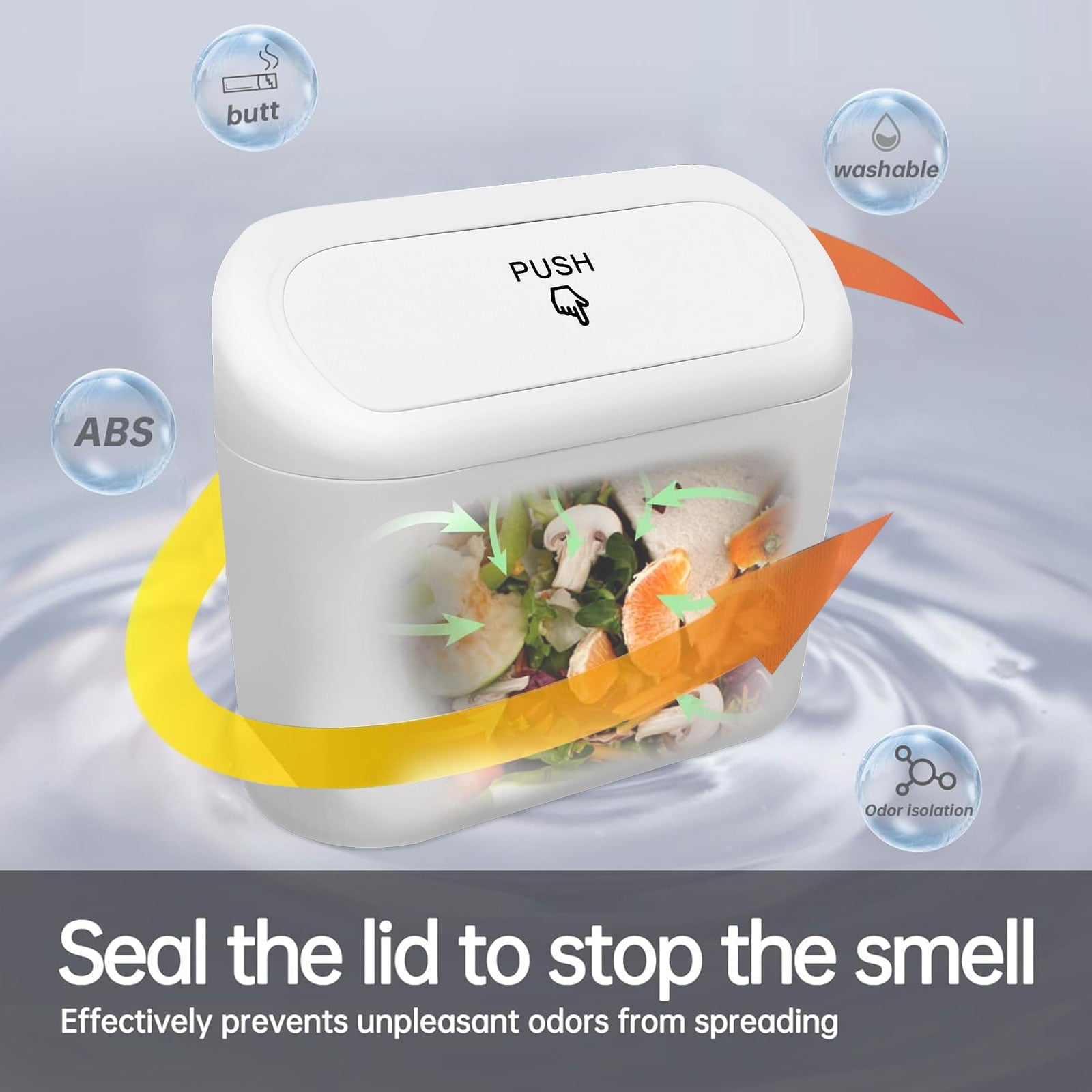 Sosolong Pink car Trash can with lid, Accessories Include 1 Universal car Leak-Proof Trash can with 45 Trash Bags, Suitable for Most Models of car Interior Storage Accessories