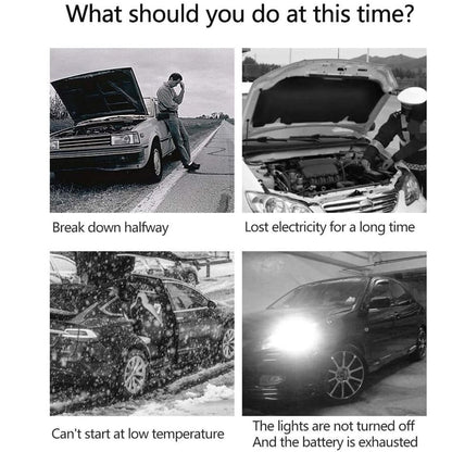 DEISNGB Car Jump Starter,Battery Jump Starter with USB Quick Charge(for All Gas or Diesel Engine) Charger Booster Powerbank Car, Portable Power Bank Charger with Built-in LED Bright Light