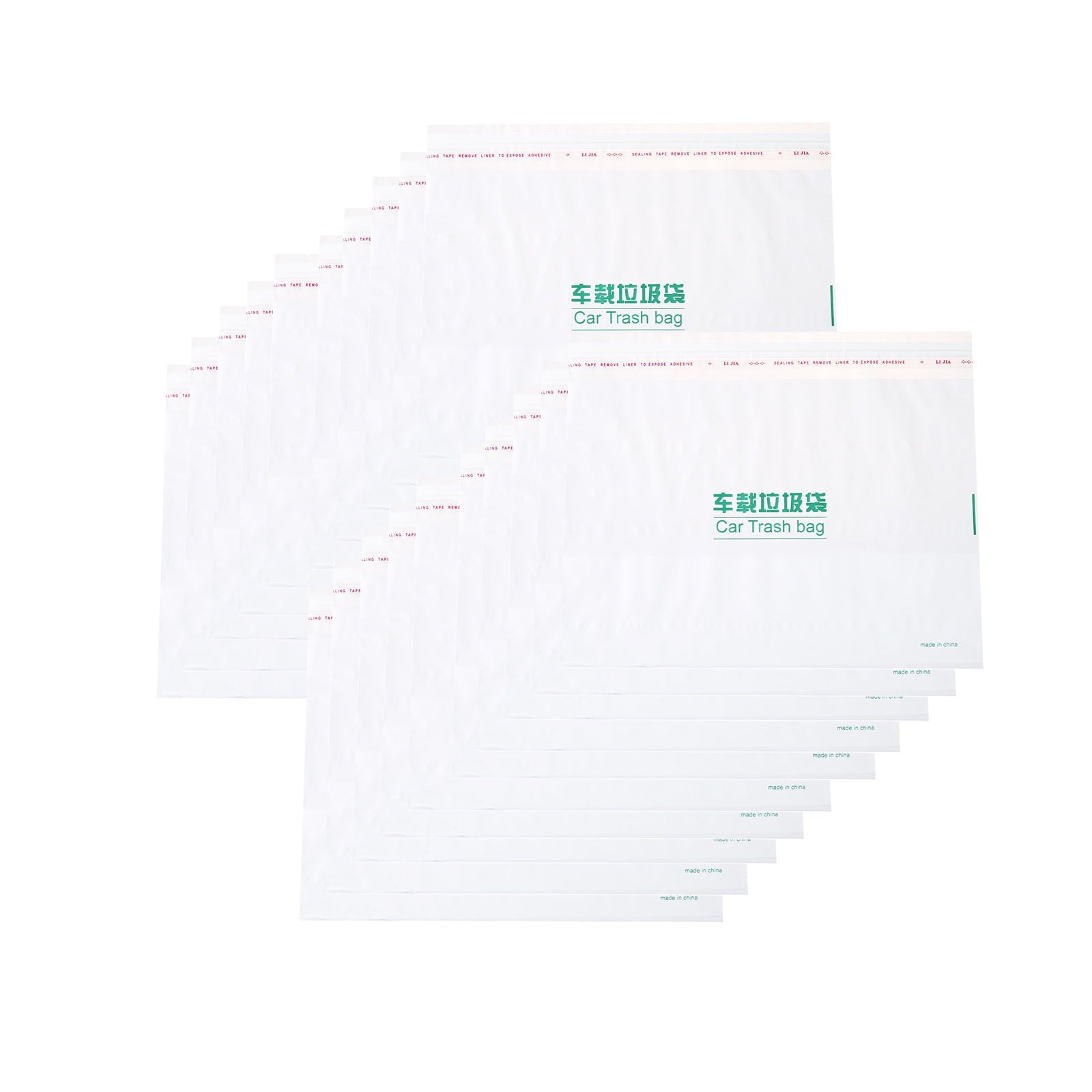 Vrorvz Disposable Car Trash Bag with Adhesive for Easy Storage Keeps Car Clean Suit for Families and Road Trips Made from Odorless PE Material Holds 1 Gallon of Car Waste 20 Pack