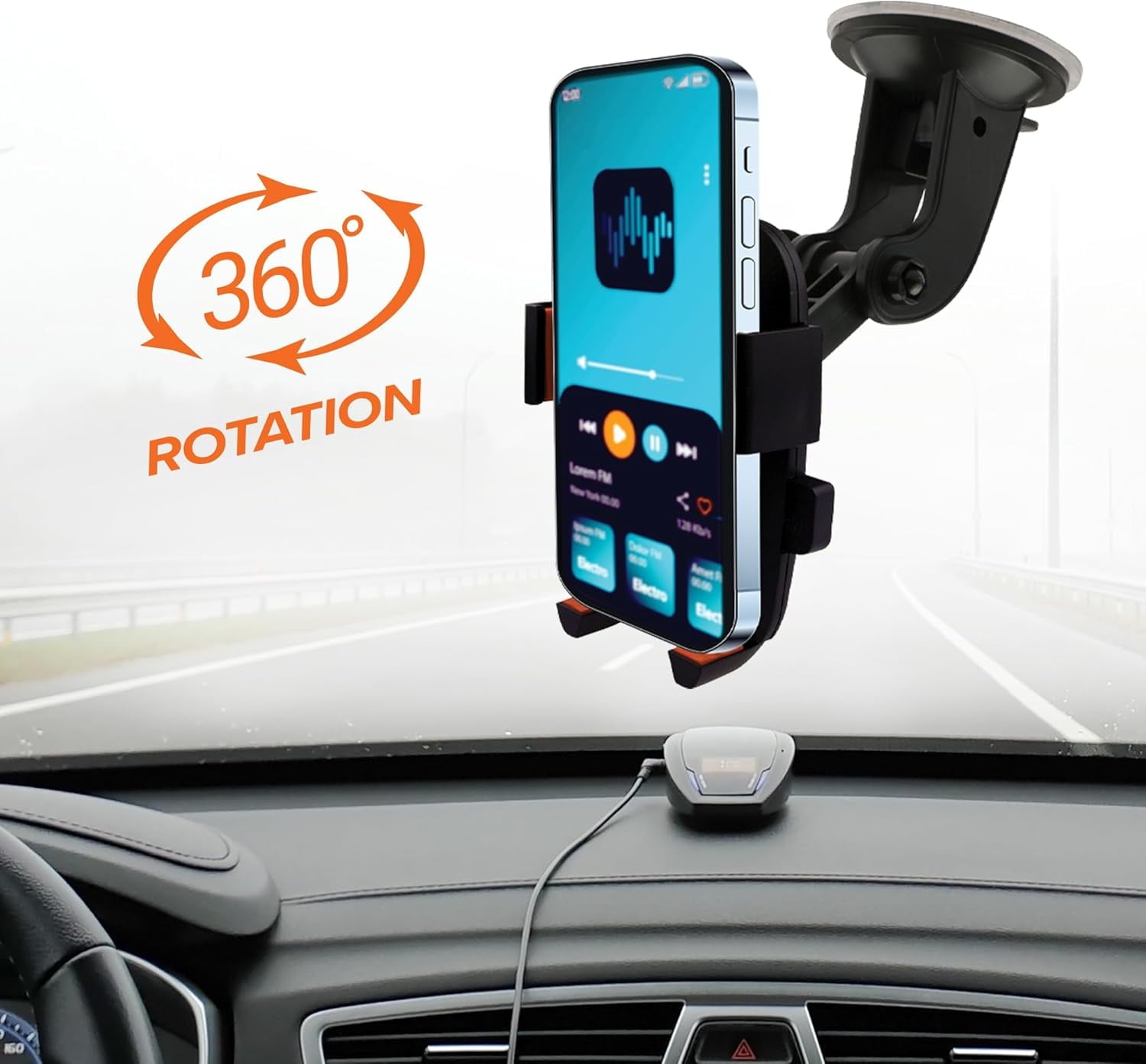 Armor All Universal Smartphone Mount with Dashboard, Windshield, and Air Vent Mounting Systems, Great for Phone Calls and GPS