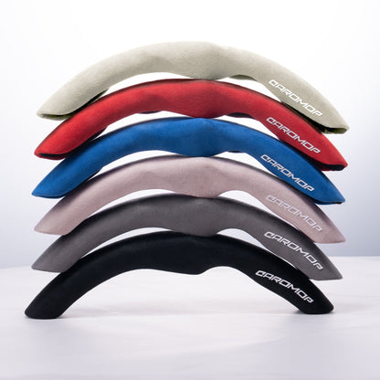 Caromop Suede Steering Wheel Cover, 14.5-15 in, Non-Slip, 2 pack, Red