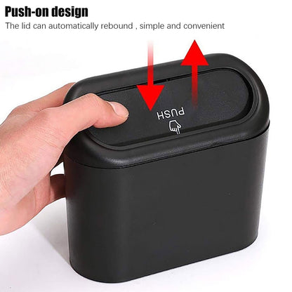 Puntoco Special Offers Clearance Car Trash Can Car Chair Back Car Door Hanging Storage Box Multi-Function Garbage Bag Black