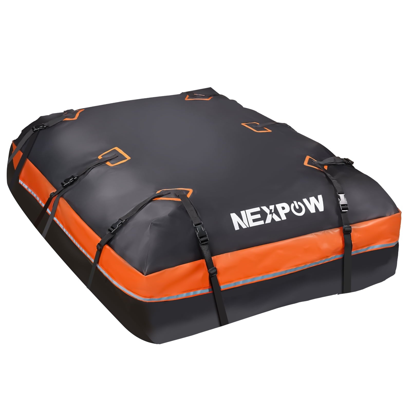 NEXPOW Car Rooftop Cargo Carrier Bag, 21 Cubic Feet Waterproof Heavy Duty 840D Car Roof Bag for All Vehicle with/Without Racks