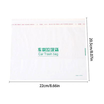 Vrorvz Disposable Car Trash Bag with Adhesive for Easy Storage Keeps Car Clean Suit for Families and Road Trips Made from Odorless PE Material Holds 1 Gallon of Car Waste 20 Pack