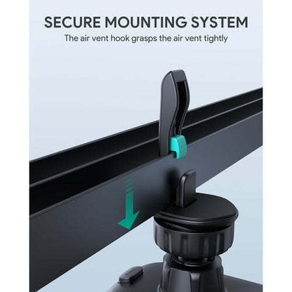 GUANDA Car Phone Holder for Air Vent, Secure Hook Clip with 360° Adjustable Mount, Compatible with iPhone, Samsung and Android Phones