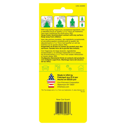 Little Trees Air Freshener New Car Scent Fragrance 3-Pack