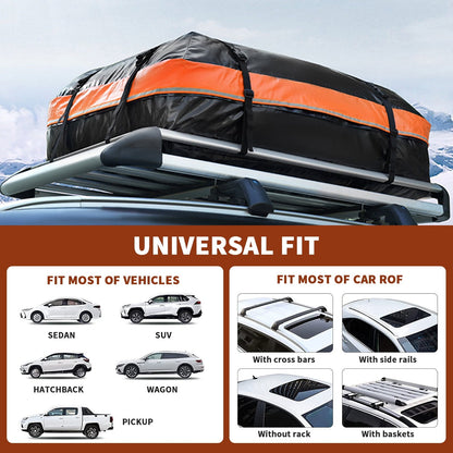 NEXPOW Car Rooftop Cargo Carrier Bag, 21 Cubic Feet Waterproof Heavy Duty 840D Car Roof Bag for All Vehicle with/Without Racks
