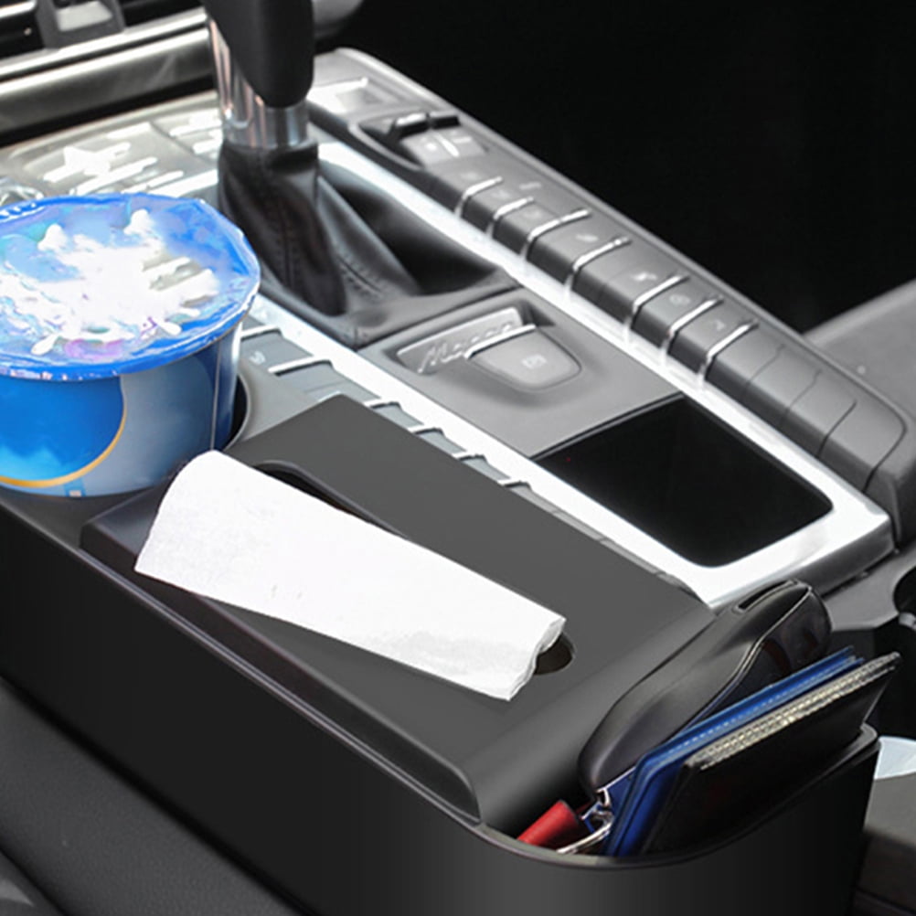 COSMOBETTY Spacesaving Car Interior Accessories Black Abs 1Set 11.8x6.7x3.9in