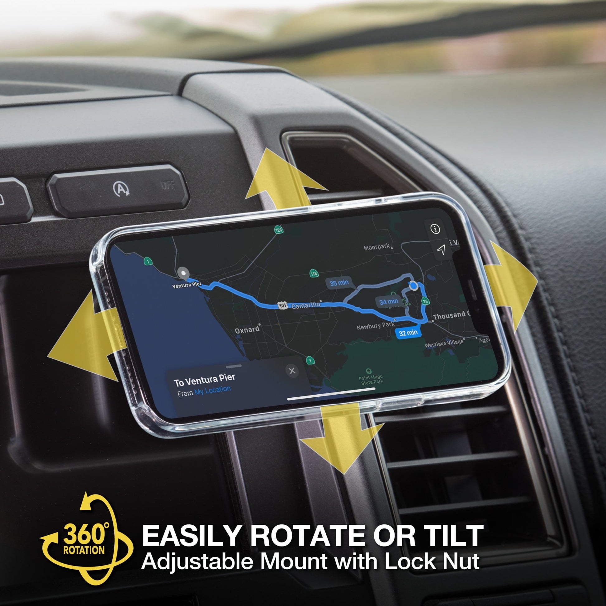 Scosche MP2ODVM-SP1 MagicMount Pro 2 Dash/Vent 4-in-1 Car Magnetic Phone Mount Kit