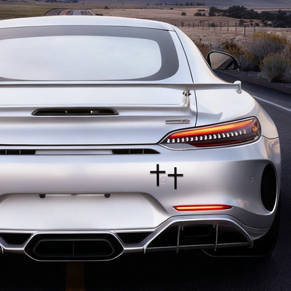 Christian Cross Exterior Car Decal - Versatile Decor Sticker for All Vehicles (Cars/SUVs/Motorcycles)