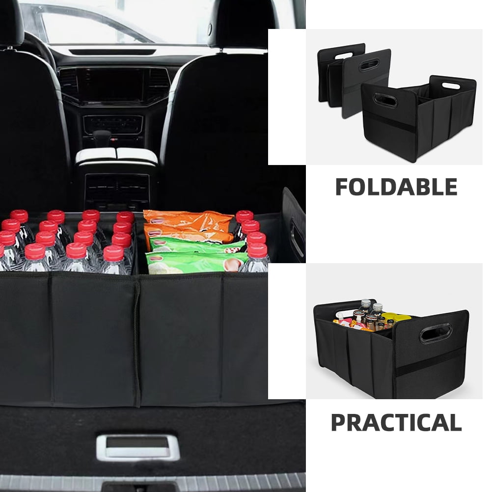 NIAIZEK Multi Functional Black Car Trunk Organizer for Suv Storage and Cargo Management