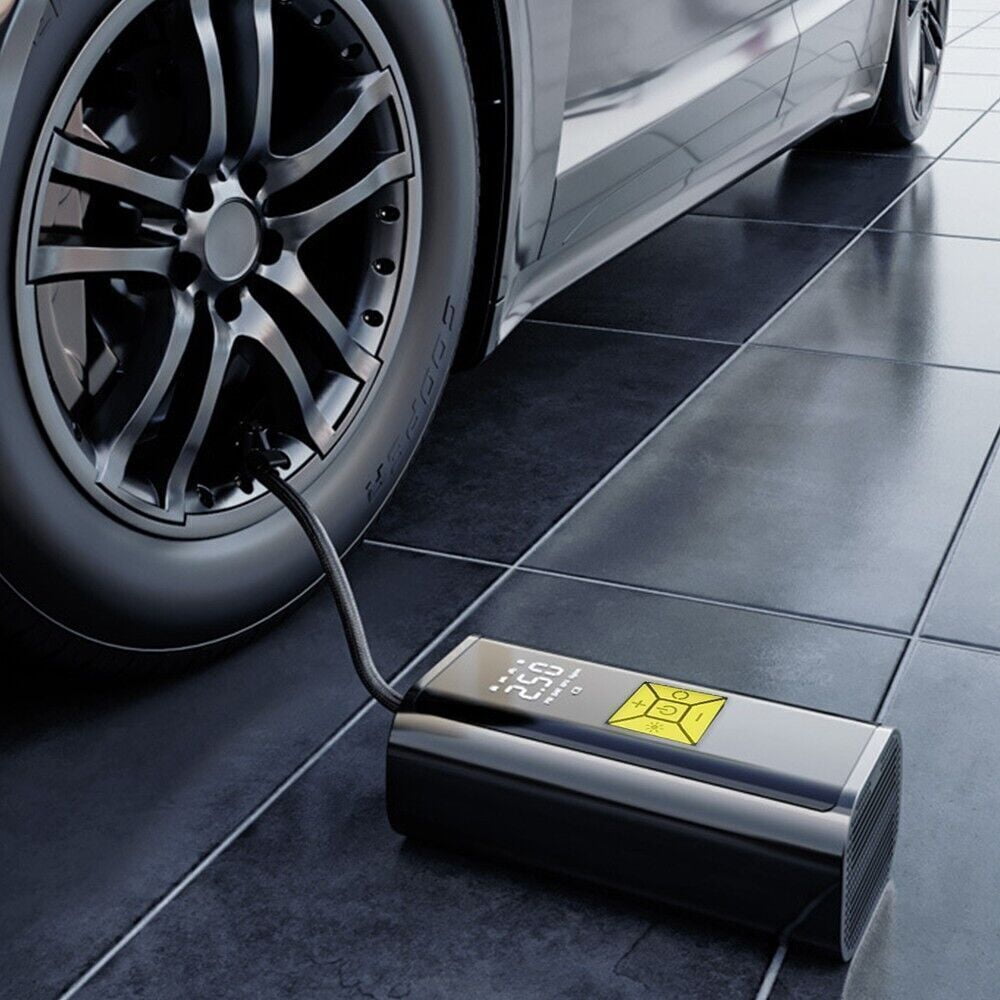 150 PSI Air Compressor Tire Inflator Fits Car Moto Bike Tires Air Pump Cordless