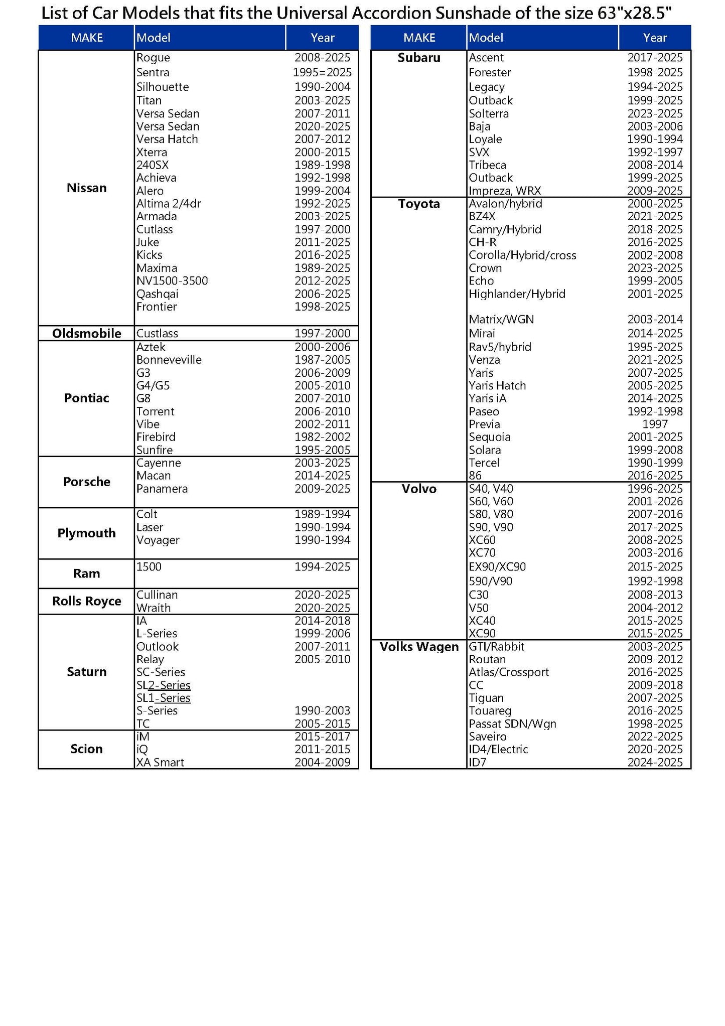 Auto Drive Double Rings Twist Sun Shade Ultimate Protection for Car Windshields1 pack, 63"x29.5"