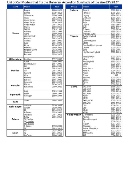 Auto Drive Double Rings Twist Sun Shade Ultimate Protection for Car Windshields1 pack, 63"x29.5"