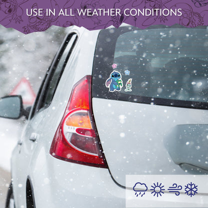 Disney Lilo and Stitch Decals - Set of 9 Lilo and Stitch Stickers for Kids and Adults - Vinyl Decals for Laptop, Tumbler, Water Bottle, Vehicles - Licensed Disney Stickers