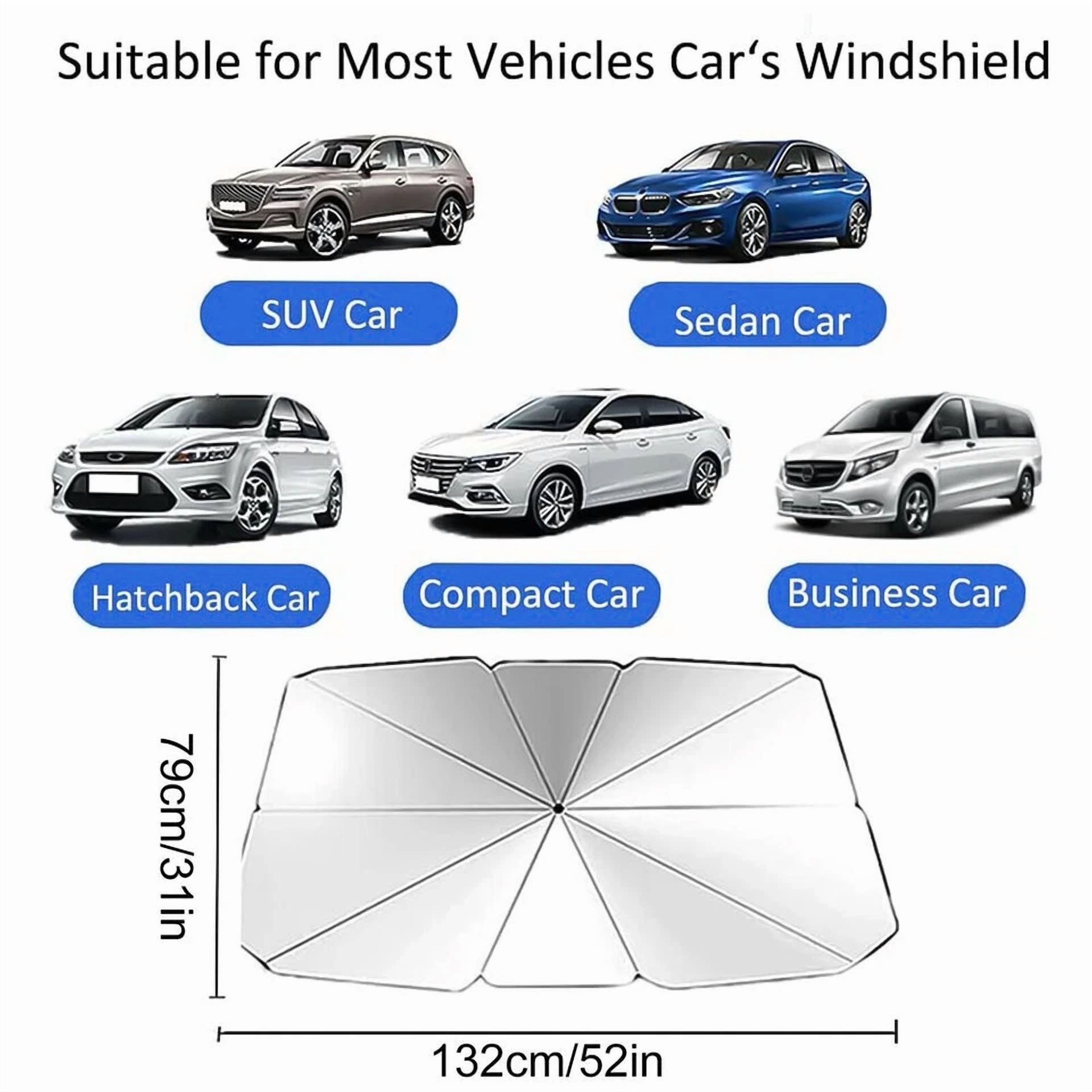Car Windshield Sun Shade Foldable Umbrella Front Window Cover Visor Umbrella