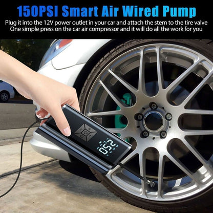 FungLam 150 PSI Air Compressor Tire Inflator Air Pump Fits Car Moto Bike Tires Portable