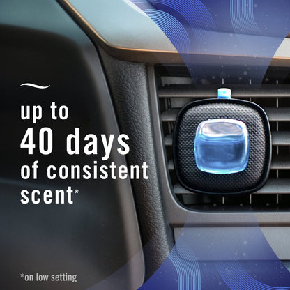 Febreze AUTO Car Air Freshener, Odor-Fighting Car Vent Clip, New Car, 2 Count