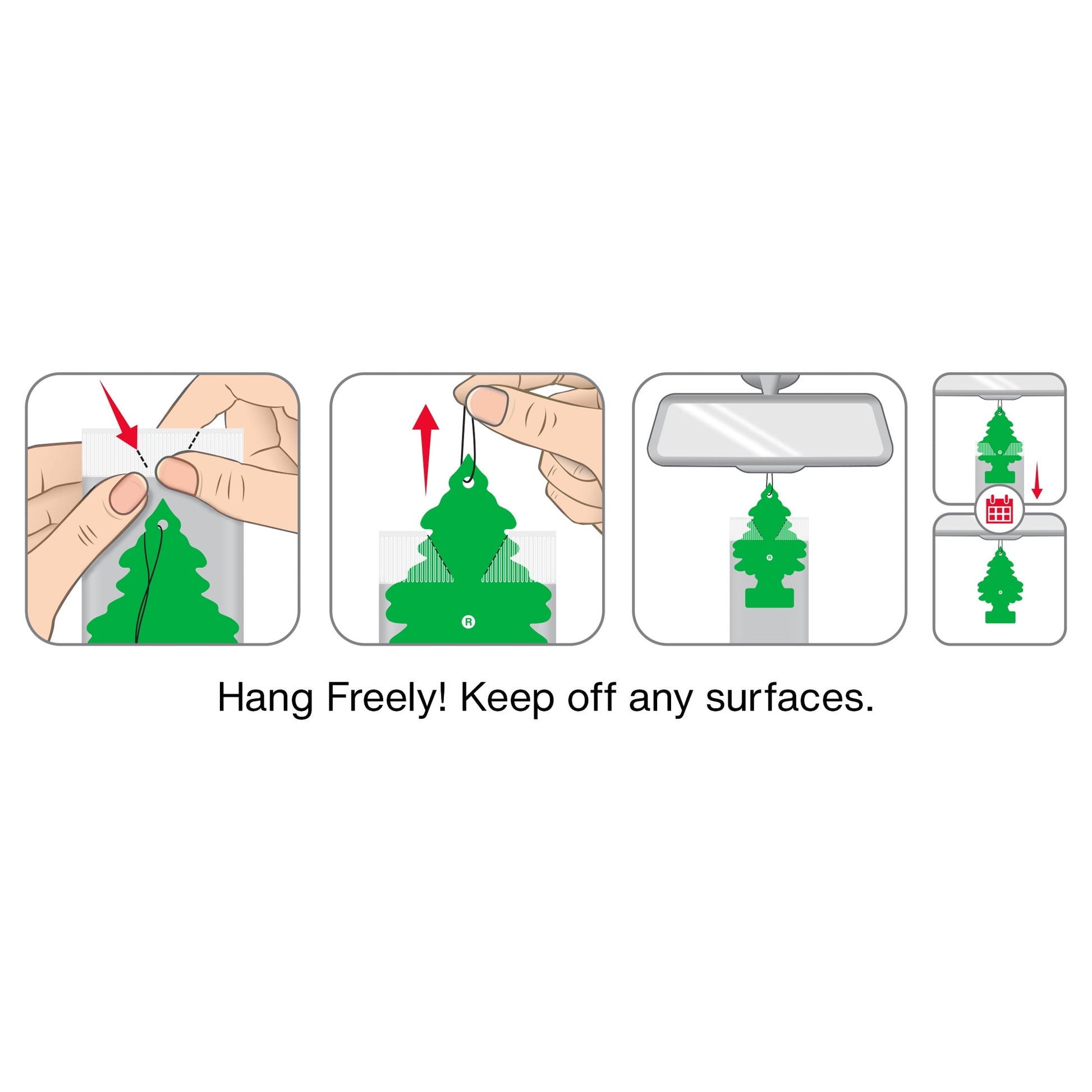 Little Trees Air Freshener New Car Scent Fragrance 3-Pack