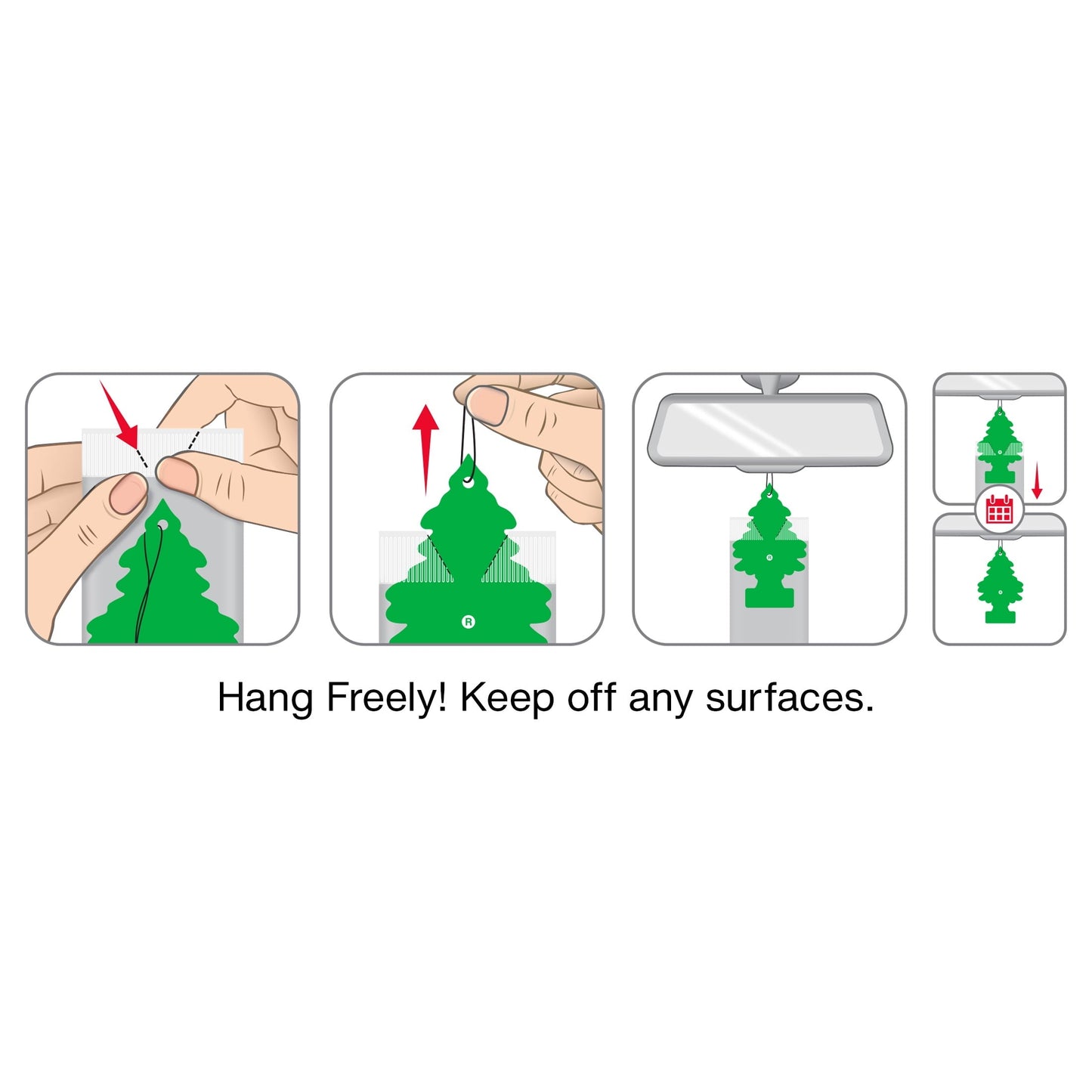 Little Trees Air Freshener Black Ice Fragrance 3-Pack