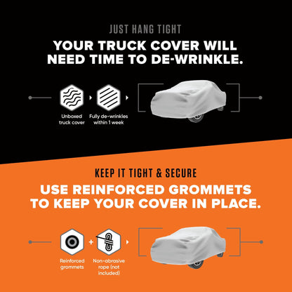 Budge Industries Ultra Truck Cover - Standard UV and Dirt Protection for Trucks (Multiple Sizes)