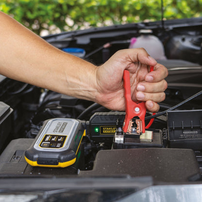 Stanley FatMax 1200A, Lithium Jump Starter with 15 Watt USB-A and USB-C Power, Includes clamps