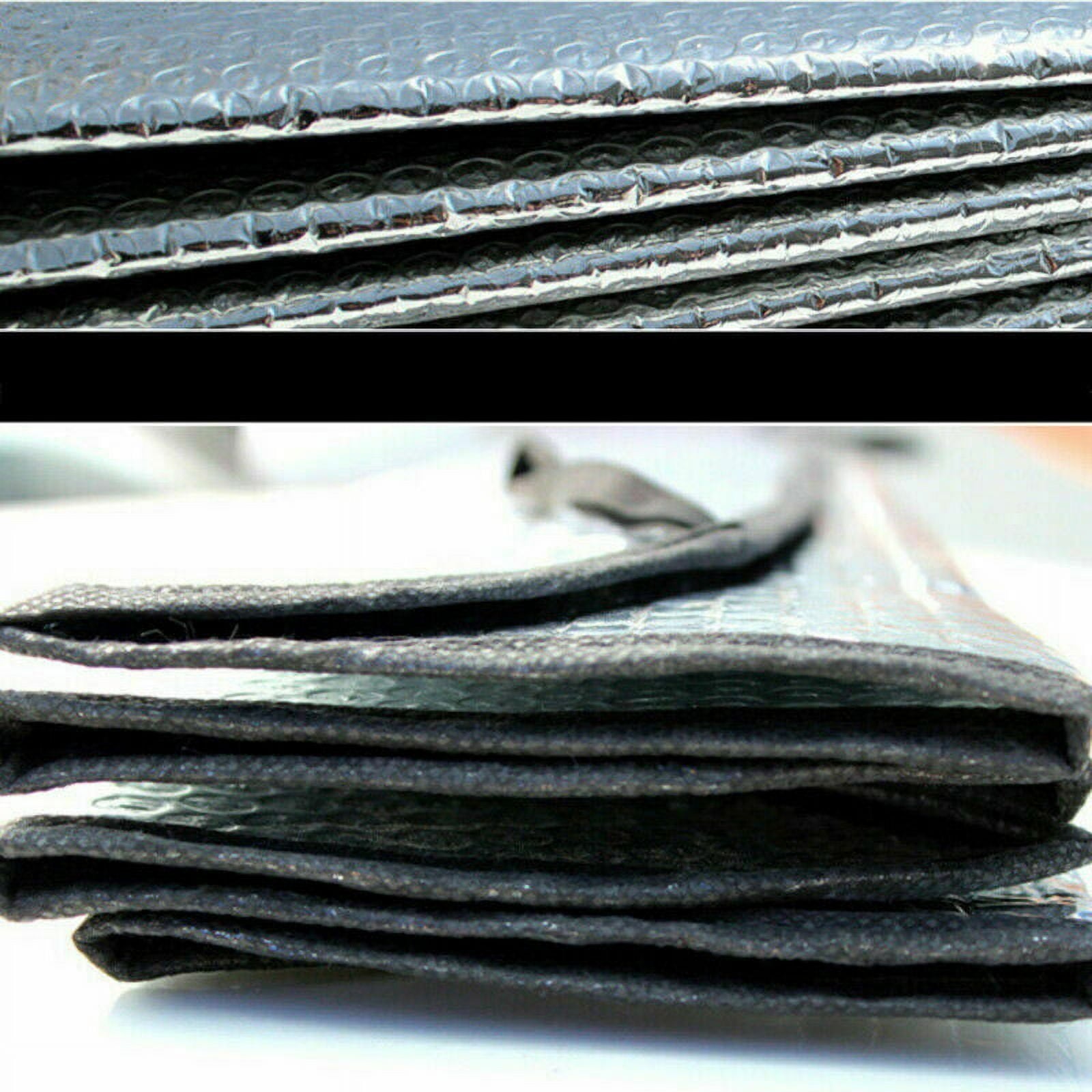 VONTER Car Windshield Sunshade Car Sun Protector Foldable Front Window Shade-Thicken 5-Layer Bubble for Auto Windshield Sun Shade UV Protection and Heat Reflector 51"x 23" (Silver)