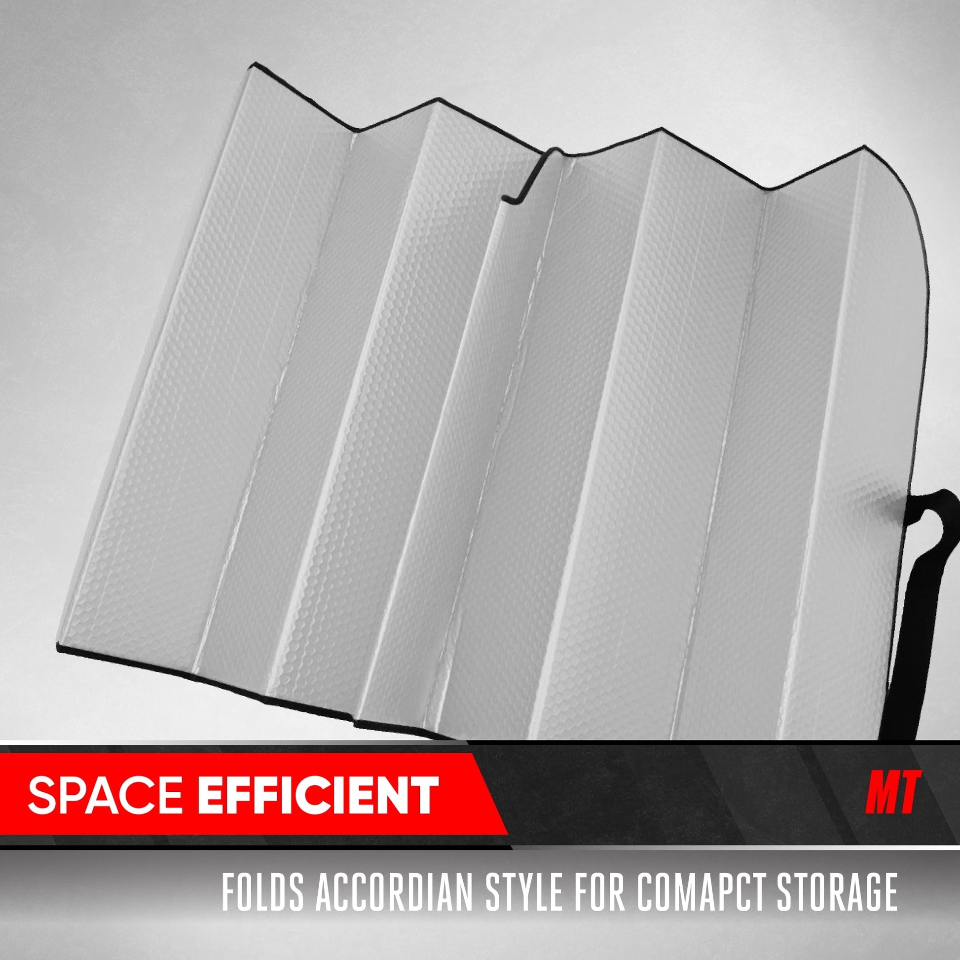 Motor Trend Front Windshield Sun shade - Accordion Folding Auto Sunshade for Car Truck SUV 58 x 24 Inch (Gray) - AS-311-GR_am