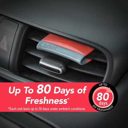 Refresh Your Car! Hawaiian Sunrise Contour Vent Stick Car Air Freshener - 4 Ct