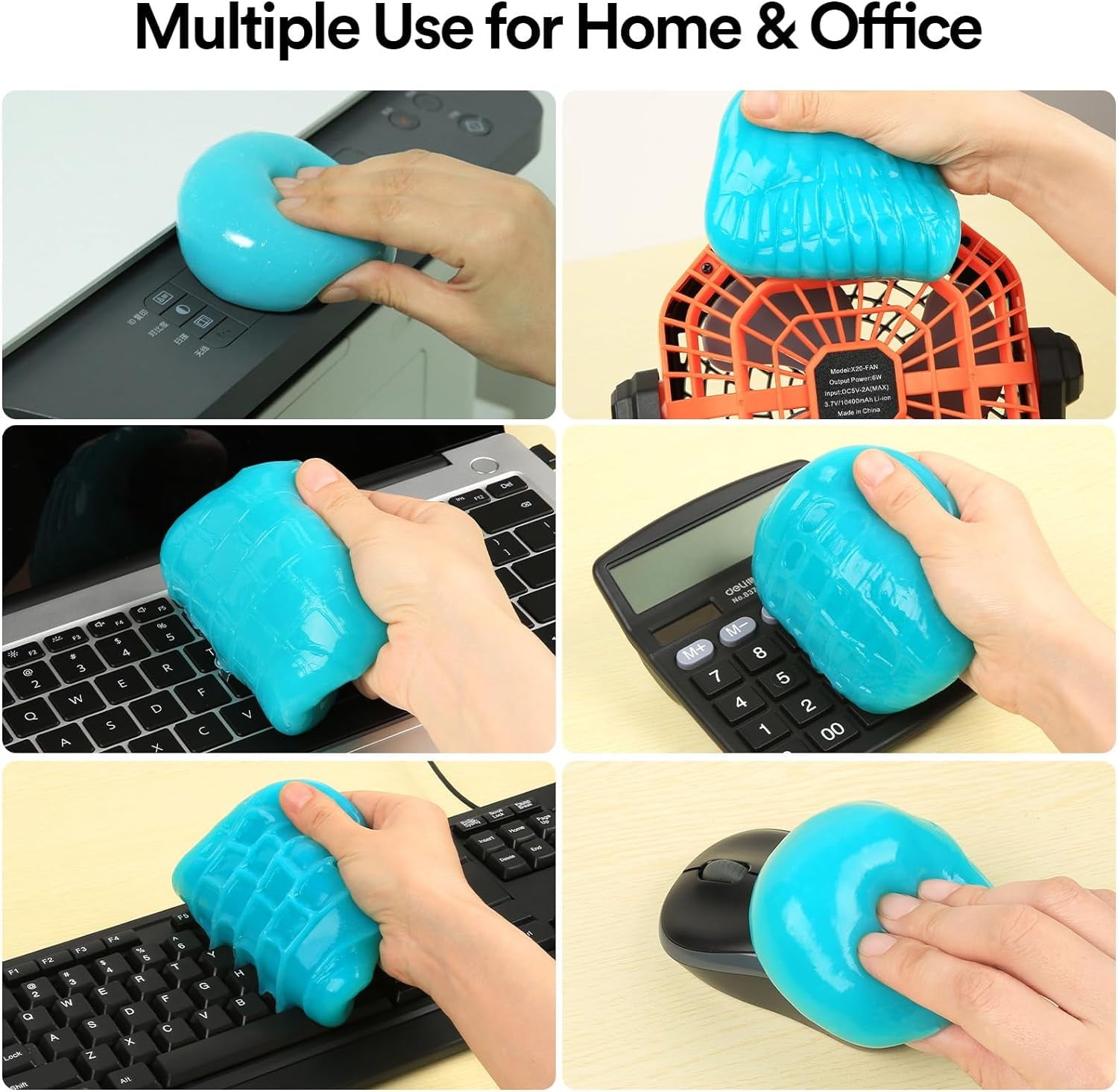 PULIDIKI Car Cleaning Gel Car Cleaning Putty Car Putty Auto Detailing Tools Car Slime Cleaner Dust Cleaning Gel for Car Interior Cleaner Car Cleaning Supplies Cleaning Kit Car Accessories Blue 2Pack